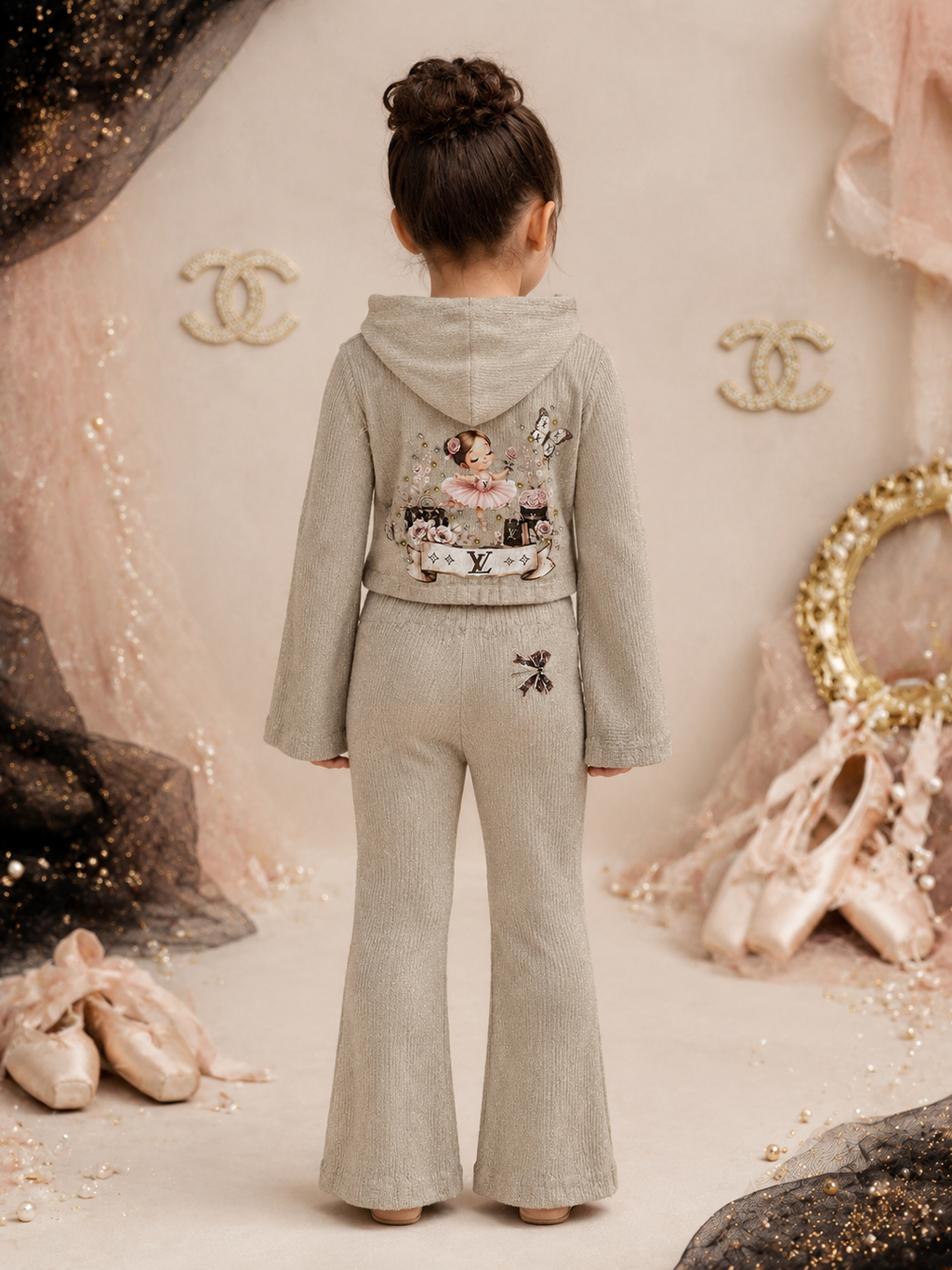 2/3 zip up lounge set ballet