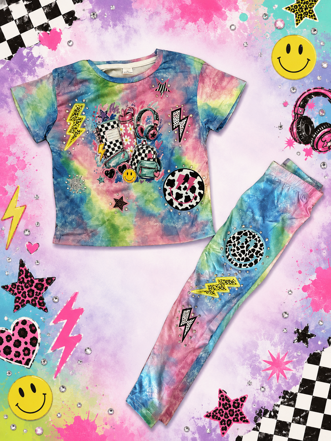 5y back to school legging set