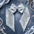 Baby satin baby blue swaddle wrap