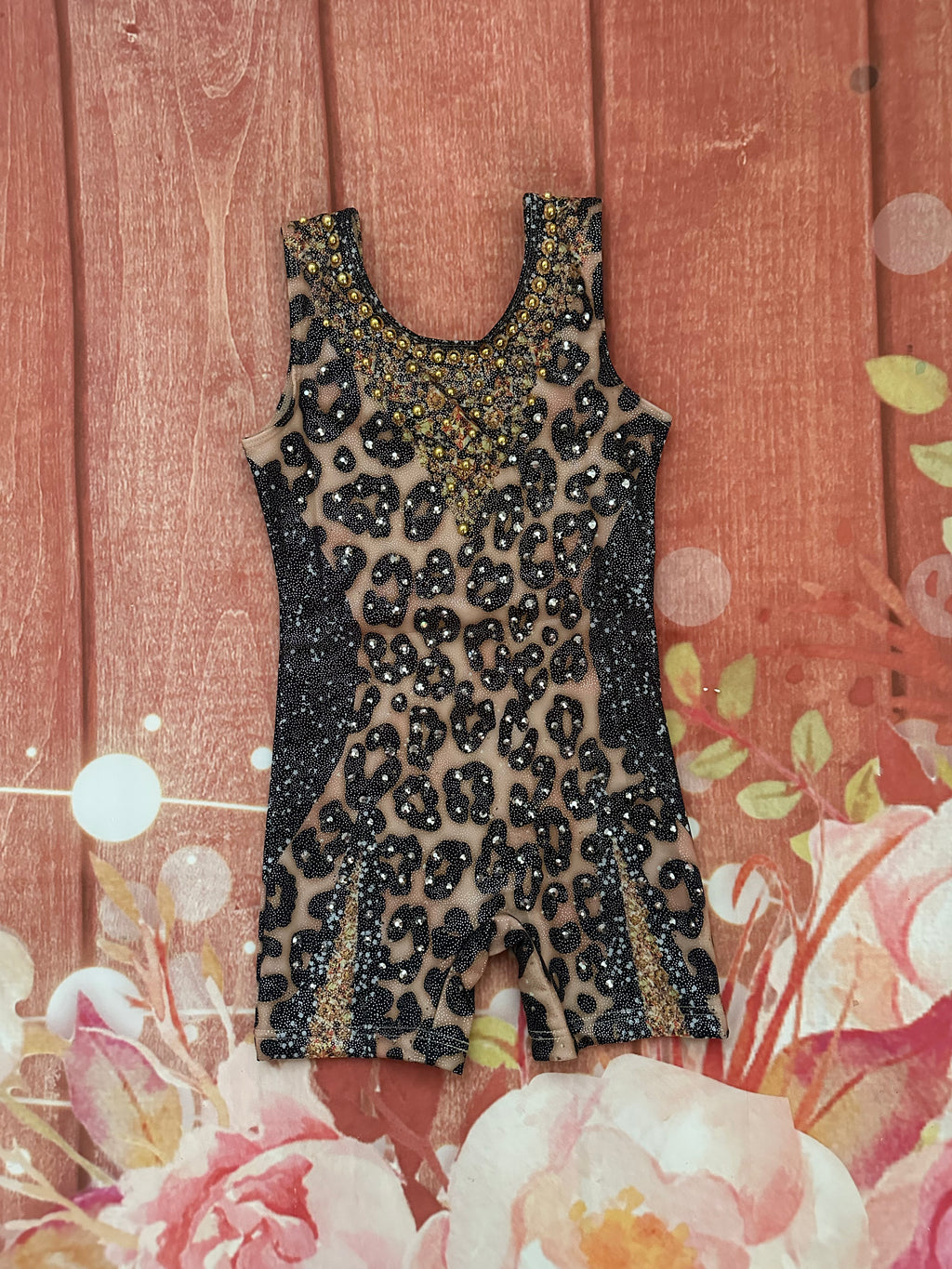 2/3 gymnastic dance leotard