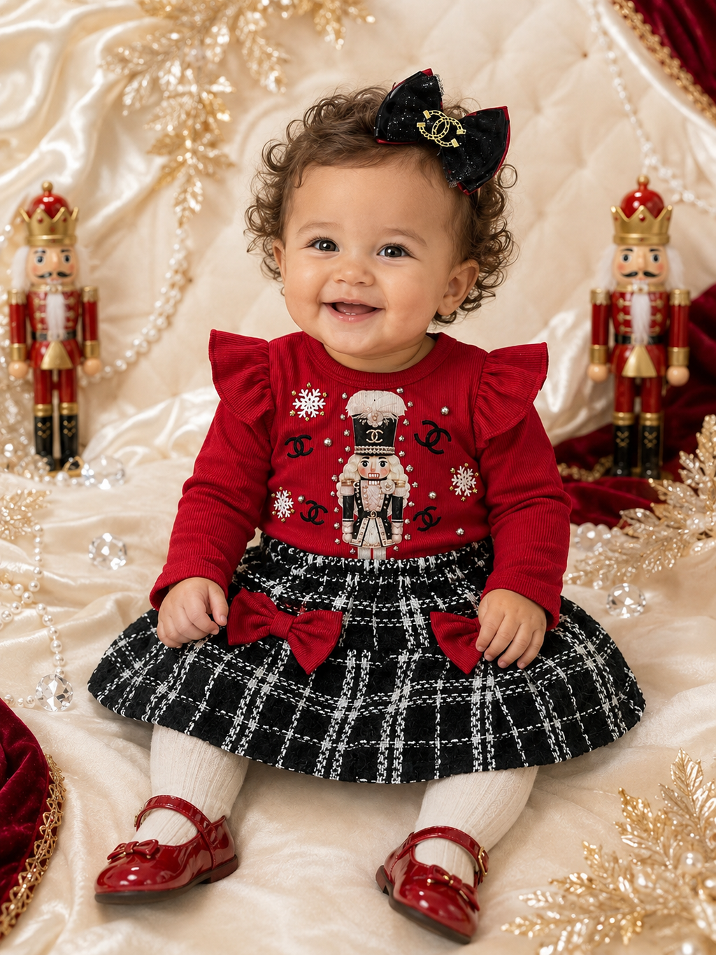 9/12 m nutcracker skirt set