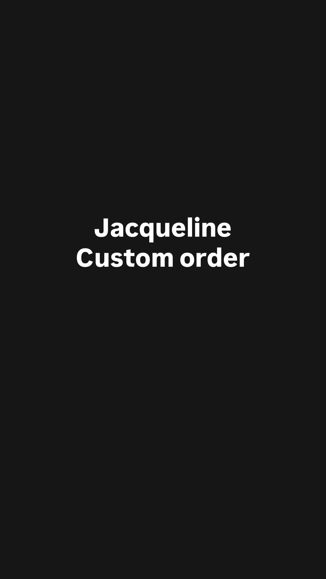 Custom order