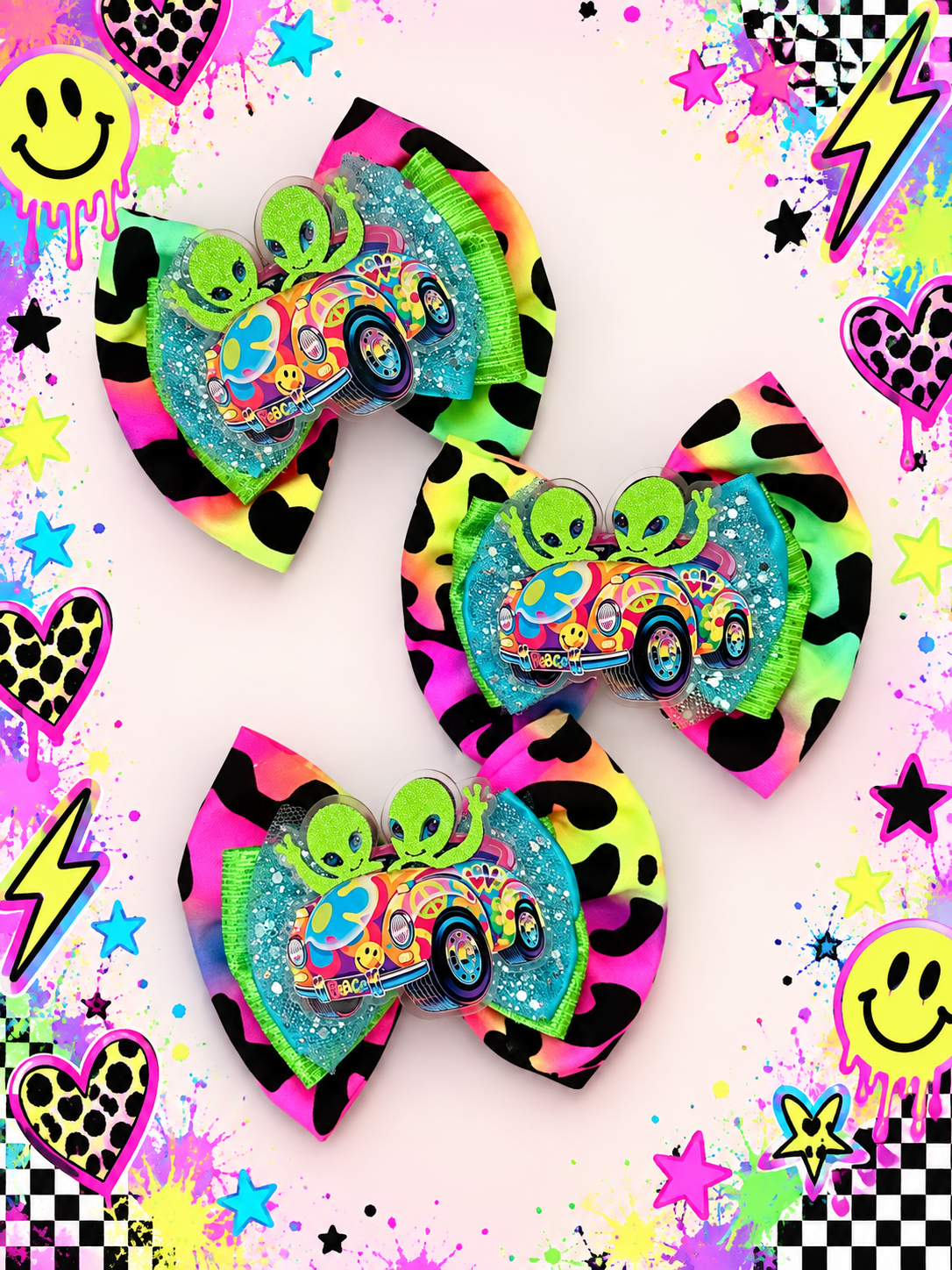 Xl piggy hair lisa Frank clip