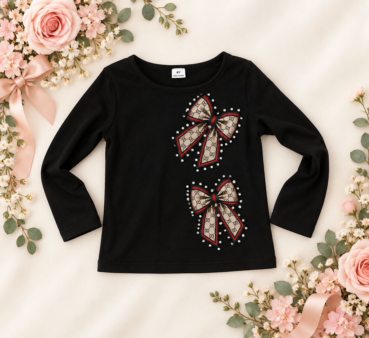 4y gg long sleeve tee