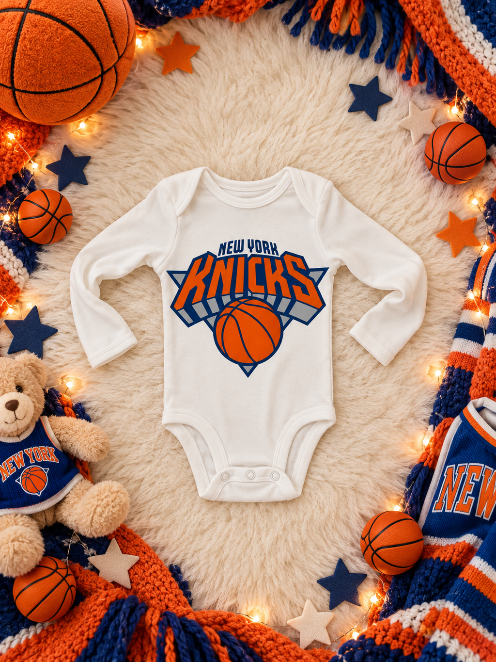 Knicks baby onesie