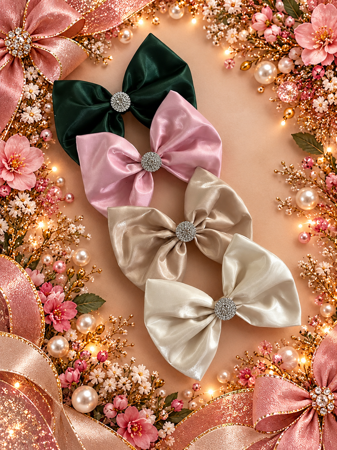 6 inch liquid satin hair clips