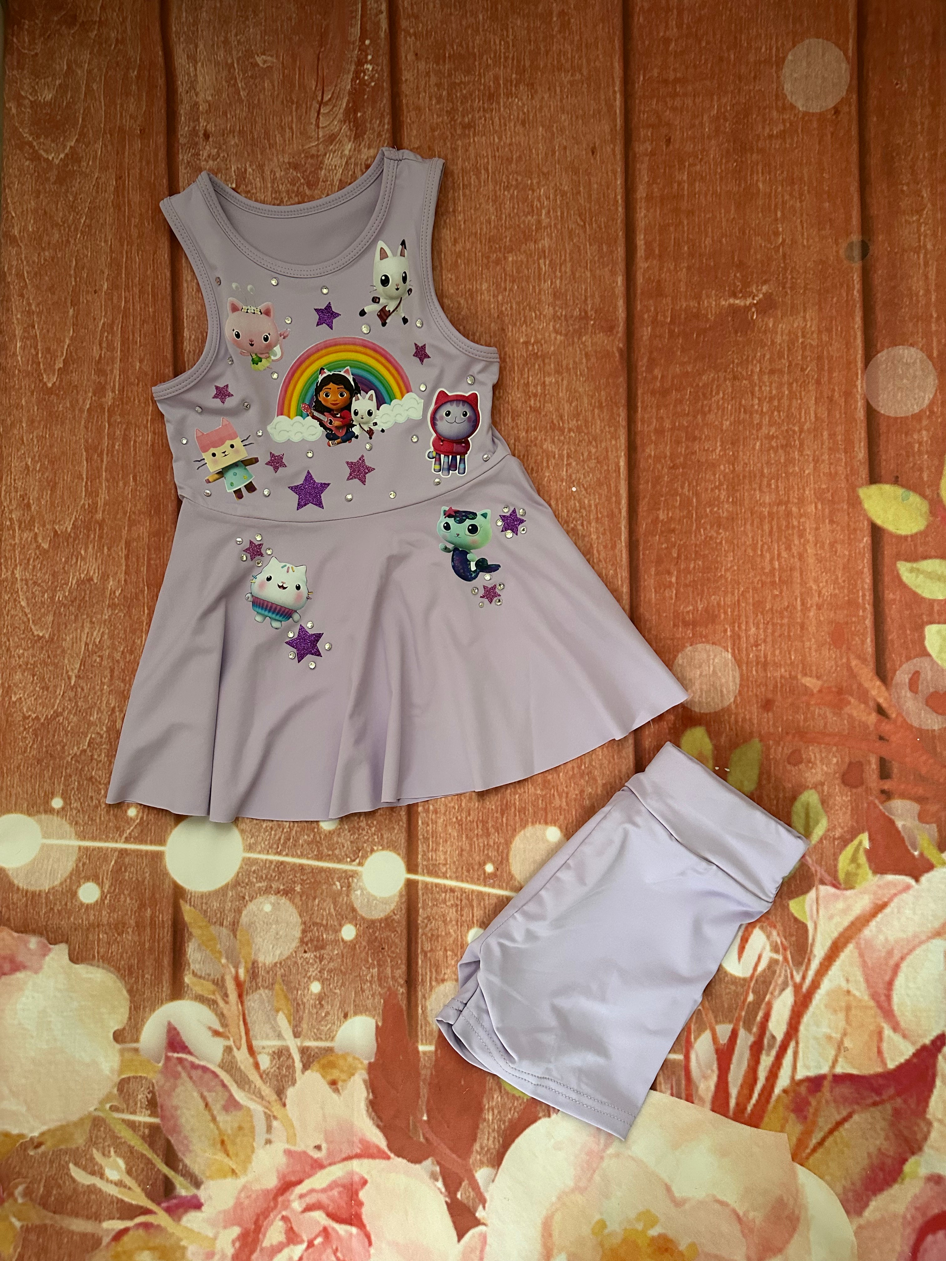 5y gabby dollhouse shorts set