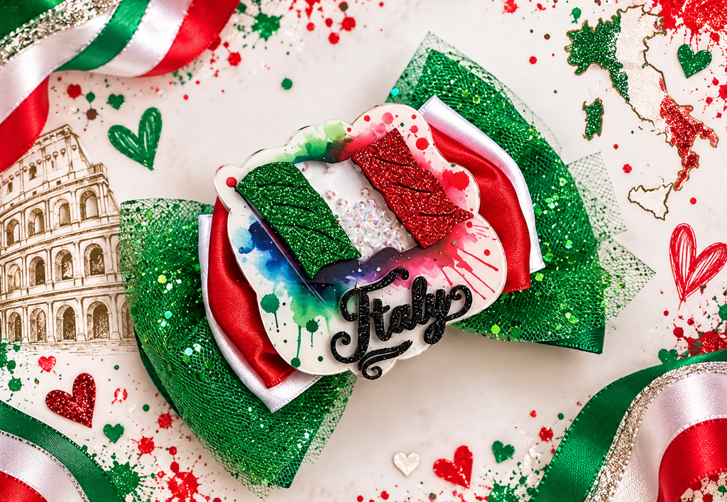 Italy hair bow