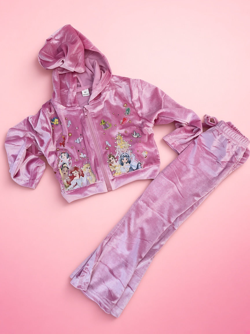 5y princess velour set