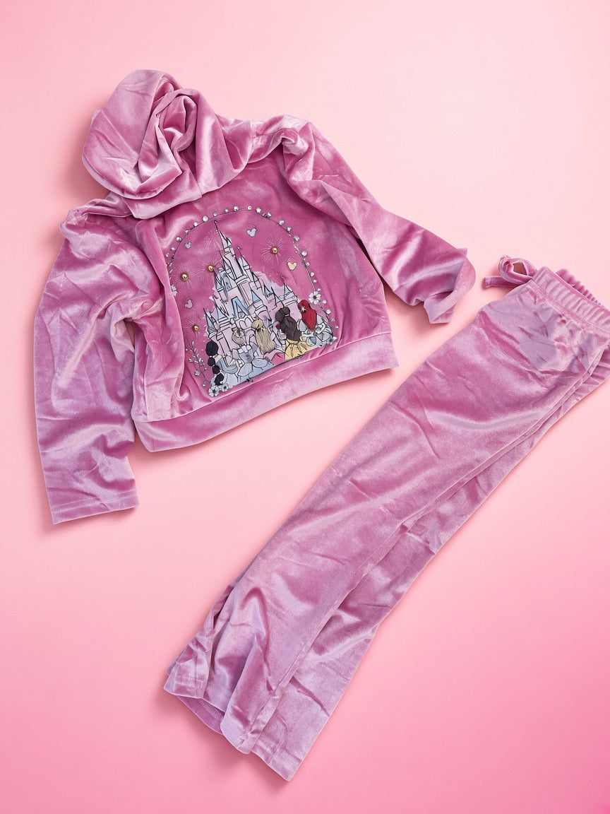 5y princess velour set