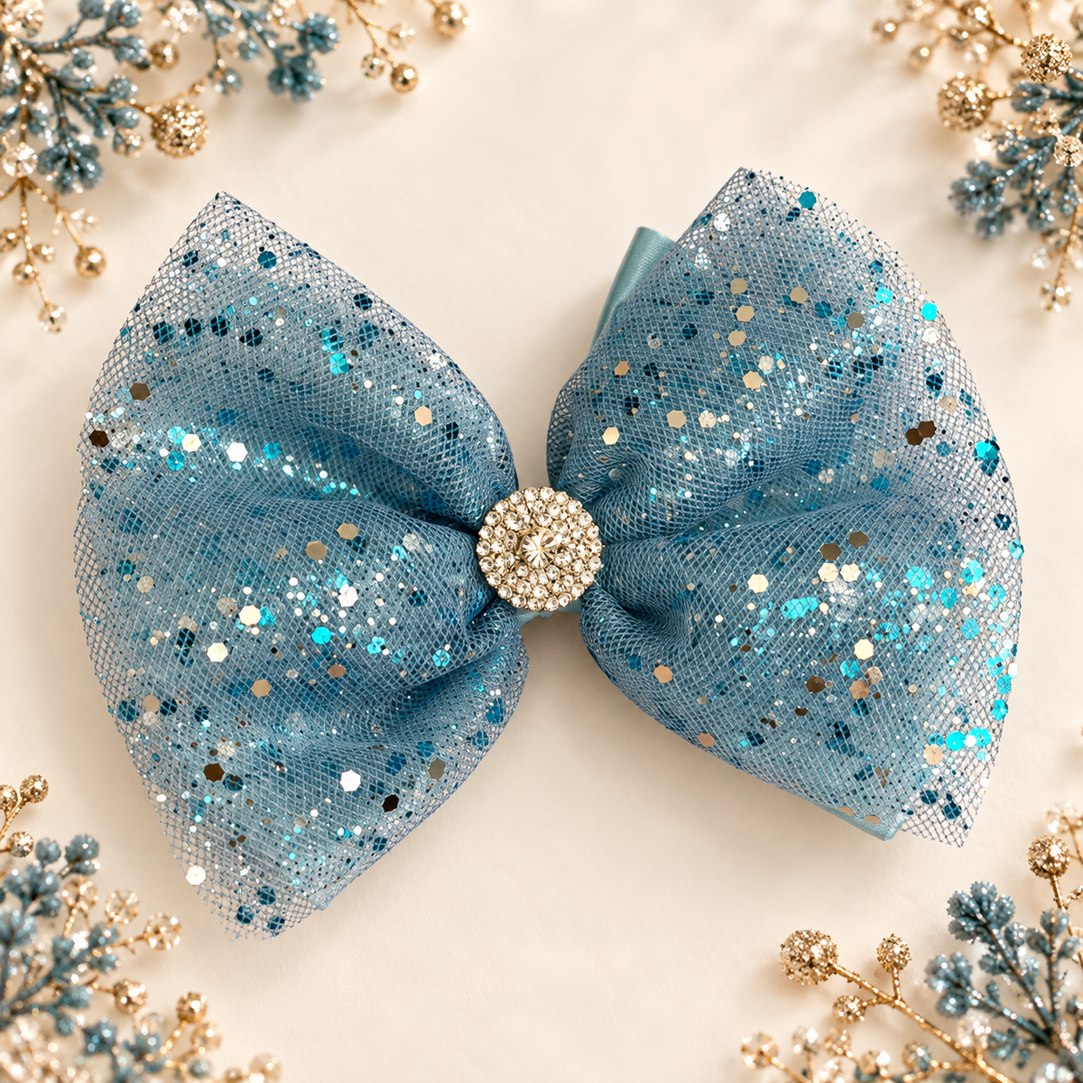 5 inch baby tulle bow
