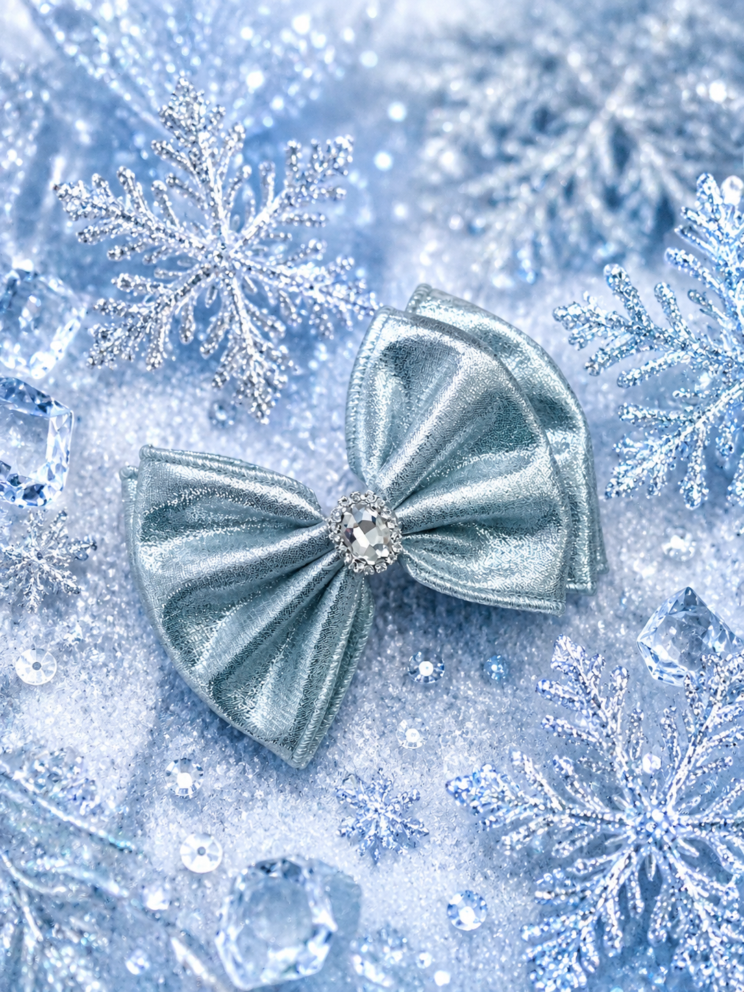 Ice blue piggy clip