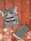 18/24 inspired shorts set