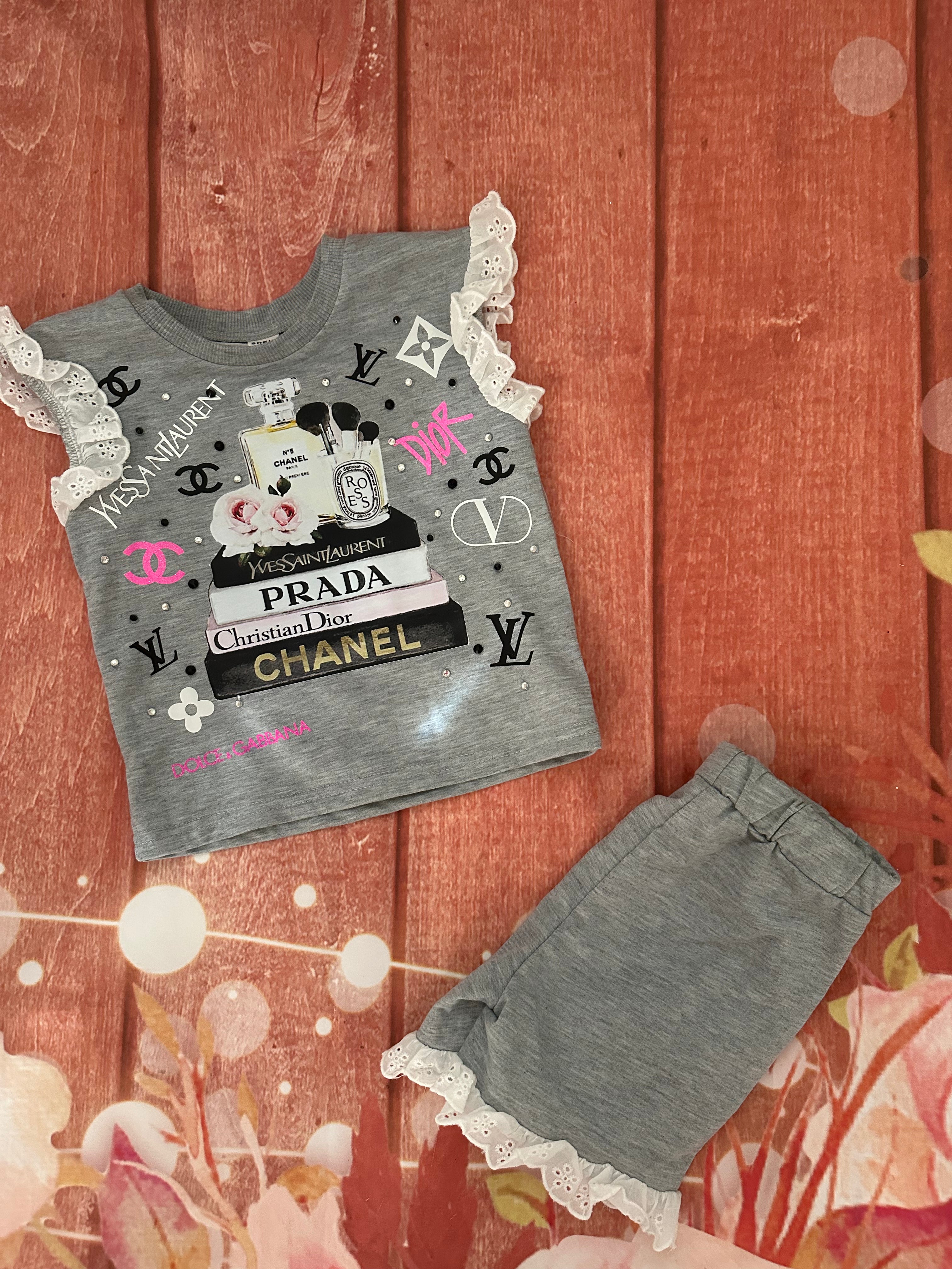 18/24 inspired shorts set