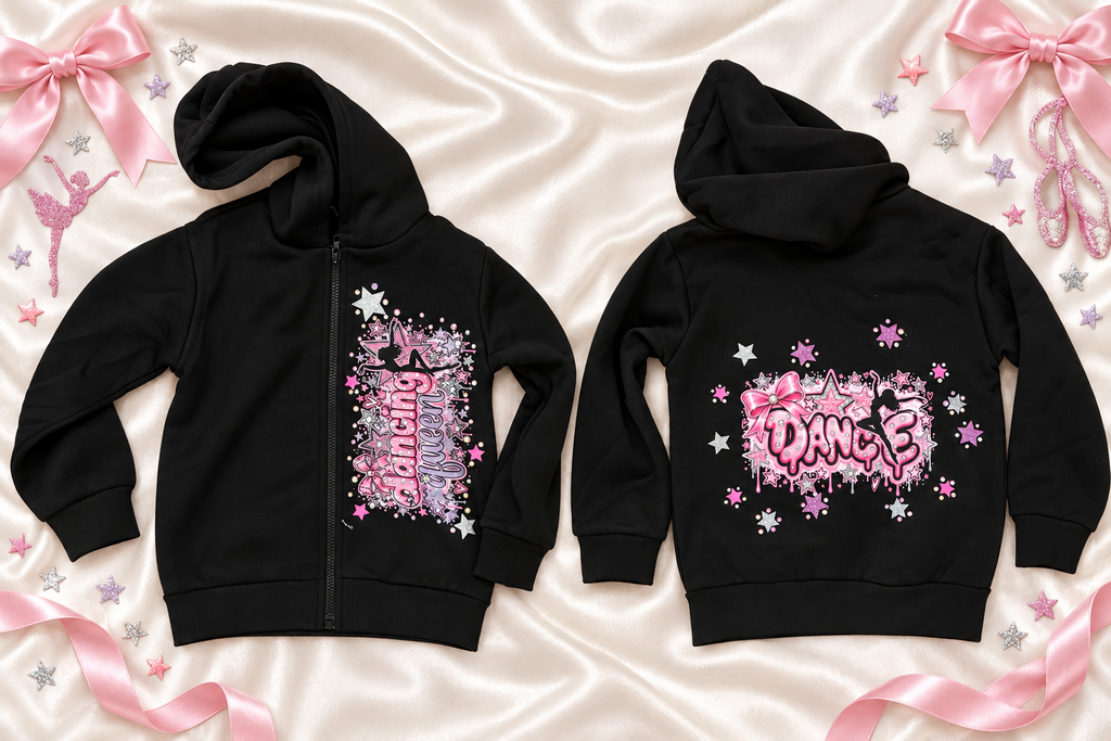 5y dance zip up hoodie