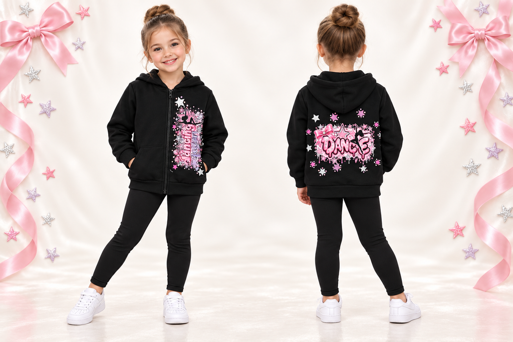5y dance zip up hoodie