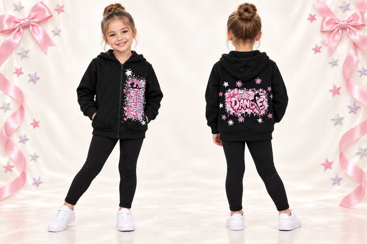 5y dance zip up hoodie