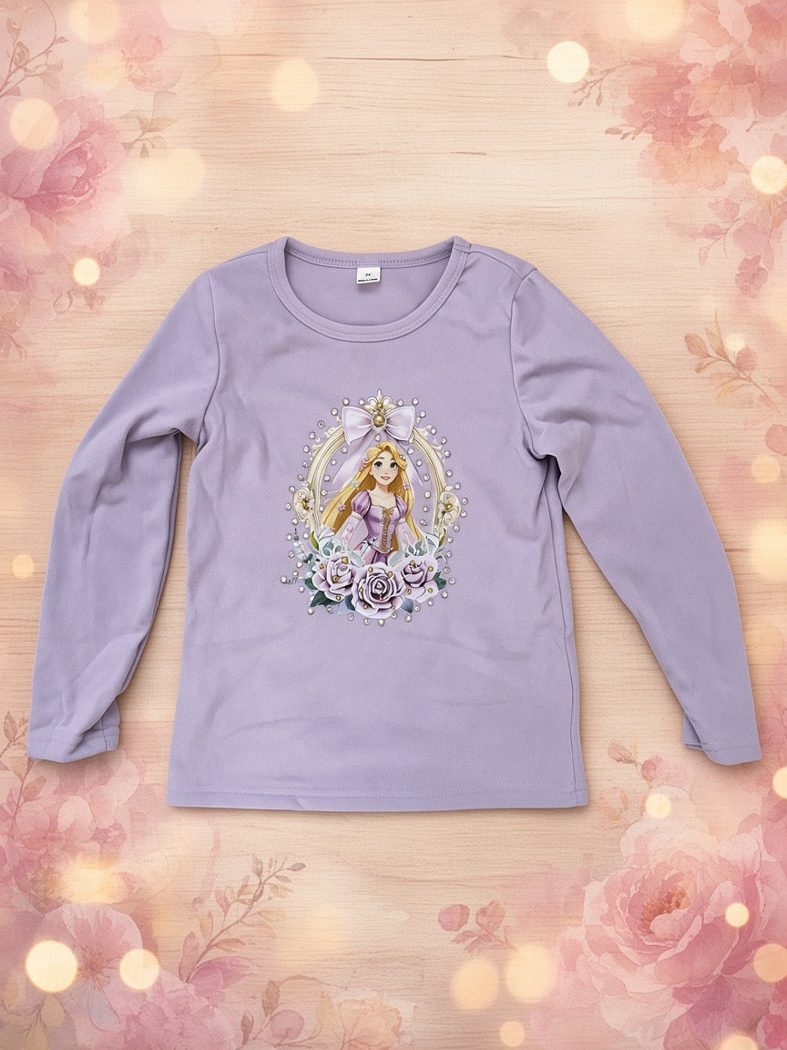 7y tangled Repunzle fleece shirt