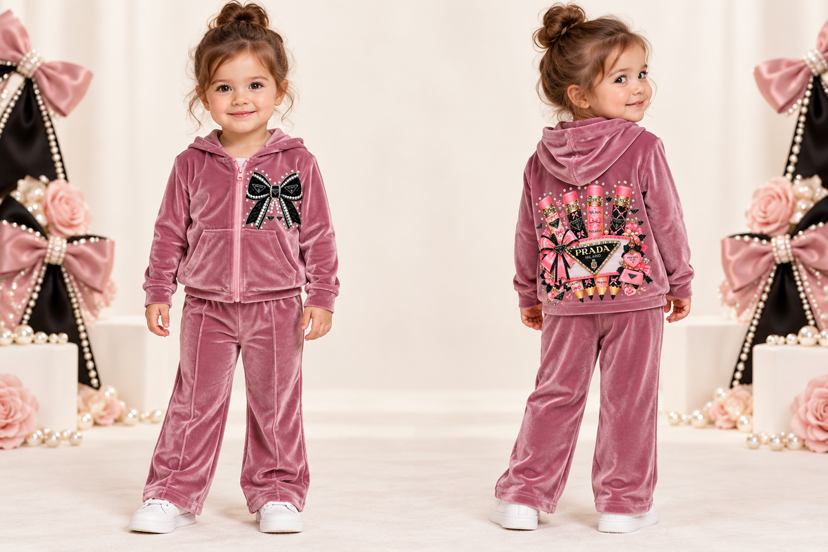 2/3 inspired velour set