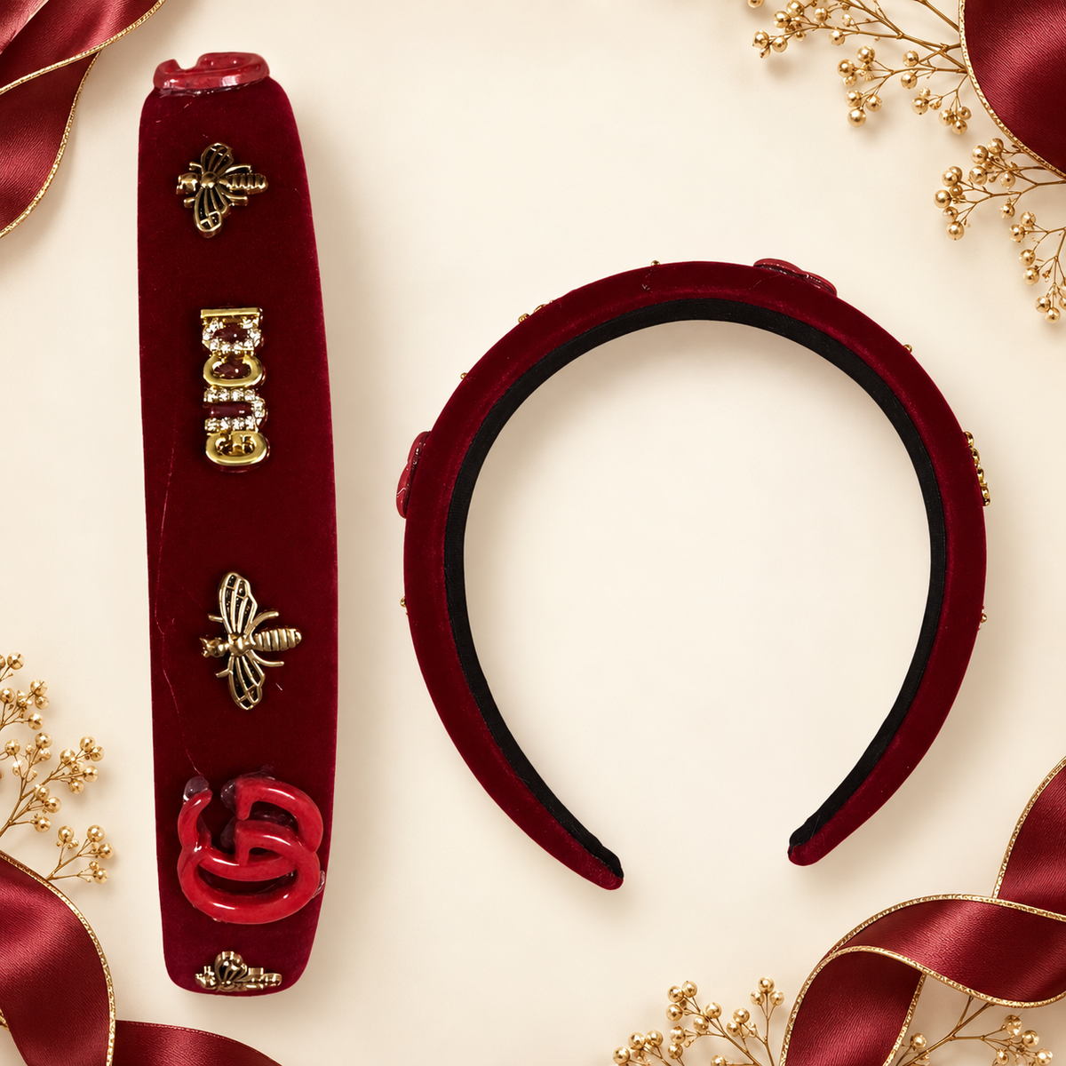 GG velvet hard headband