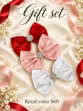Liquid satin 3 piece 5 inch hair clips
