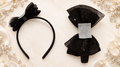 Velcro hard headband base black