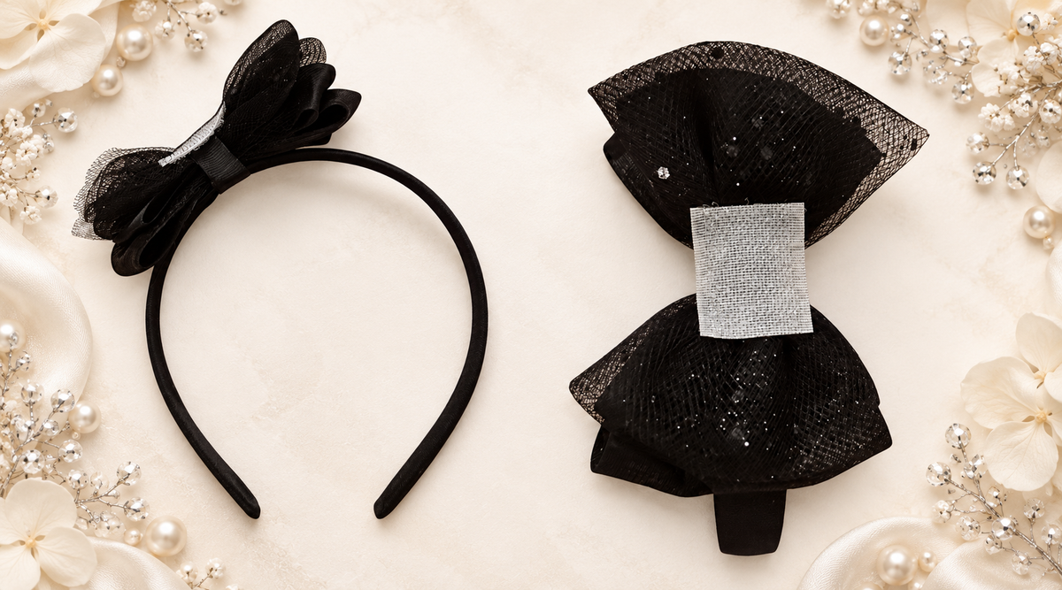 Velcro hard headband base black
