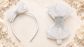 Velcro hard headband base white