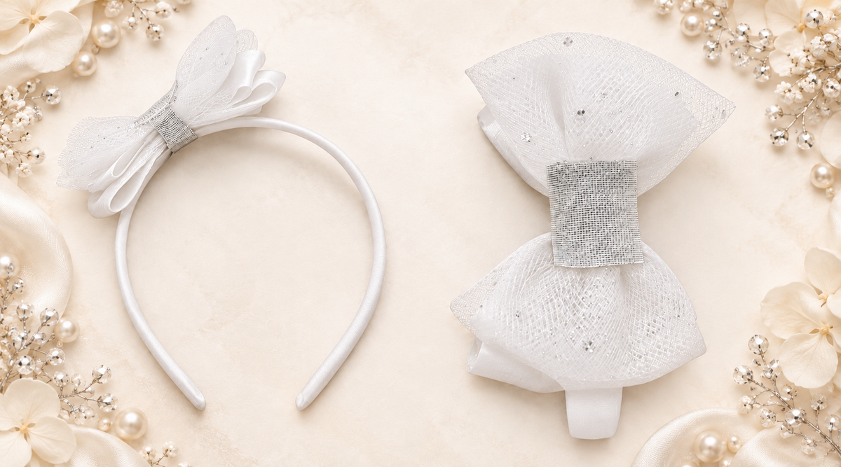 Velcro hard headband base white