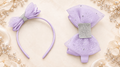 Velcro hard headband base lavender