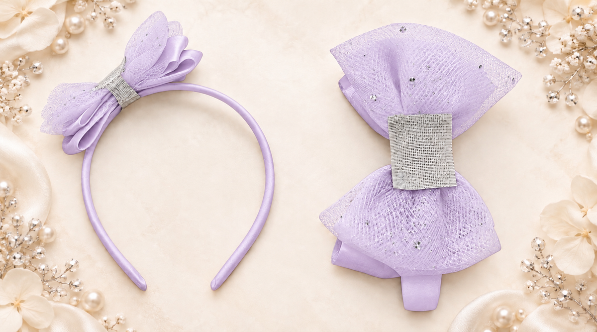 Velcro hard headband base lavender
