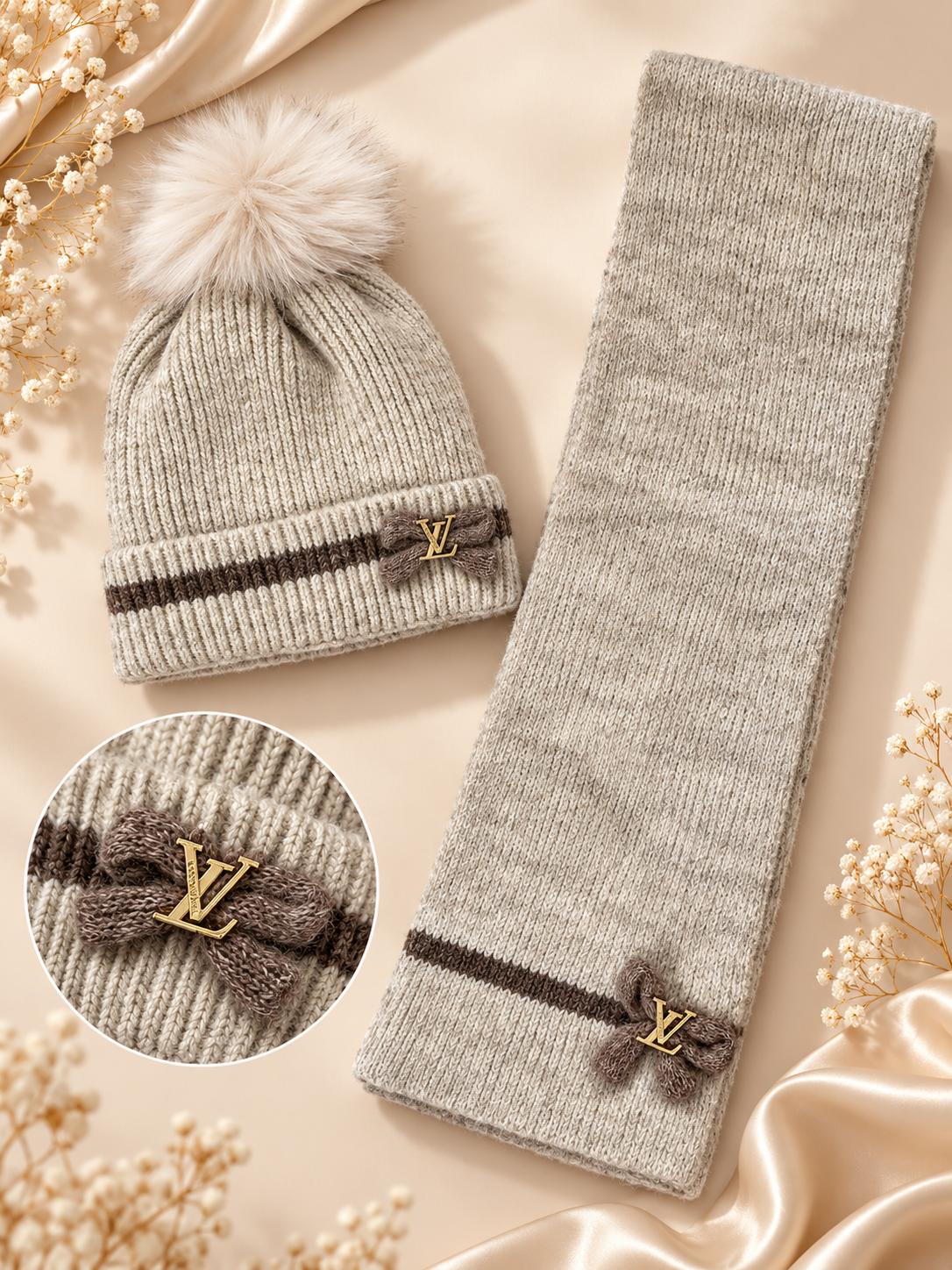 3-8y scarf and hat set