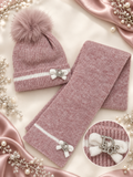 3-8y scarf and hat set