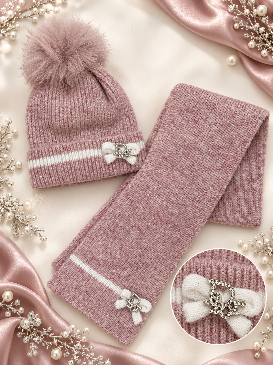 3-8y scarf and hat set