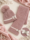 3-8y scarf and hat set