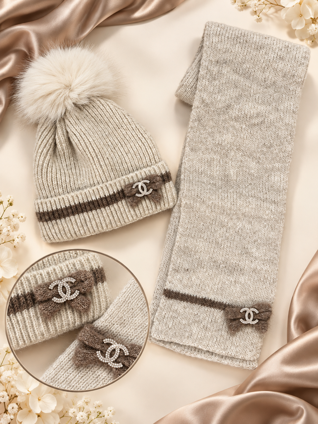3-8y scarf and hat set