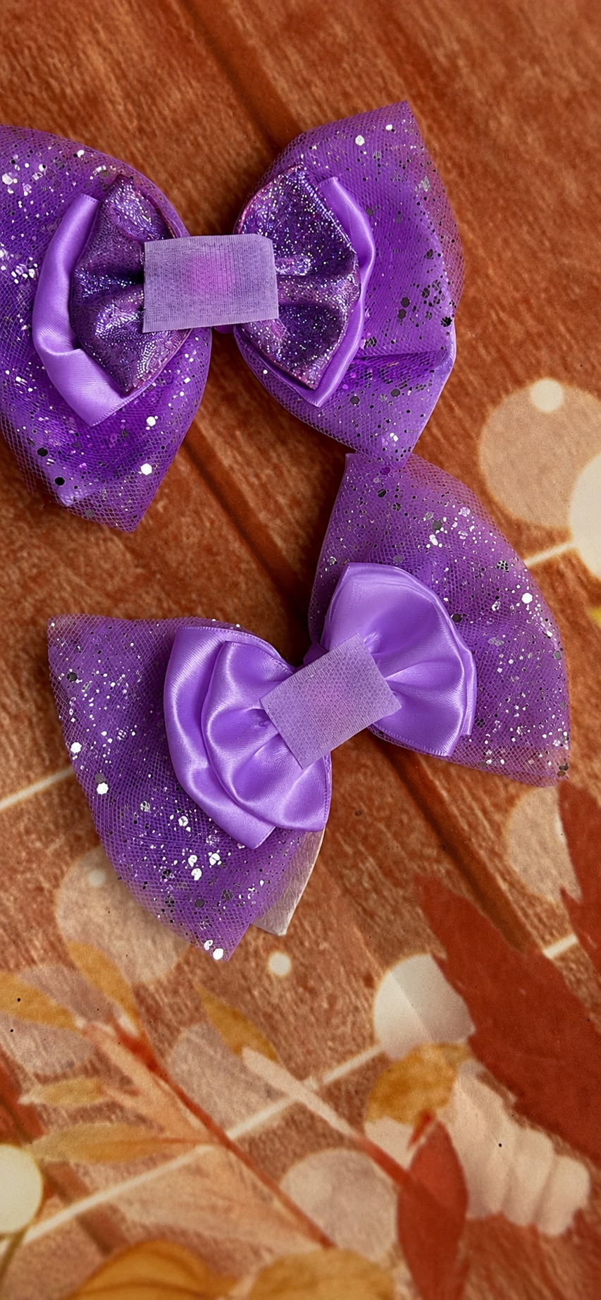 Velcro lavender base bow
