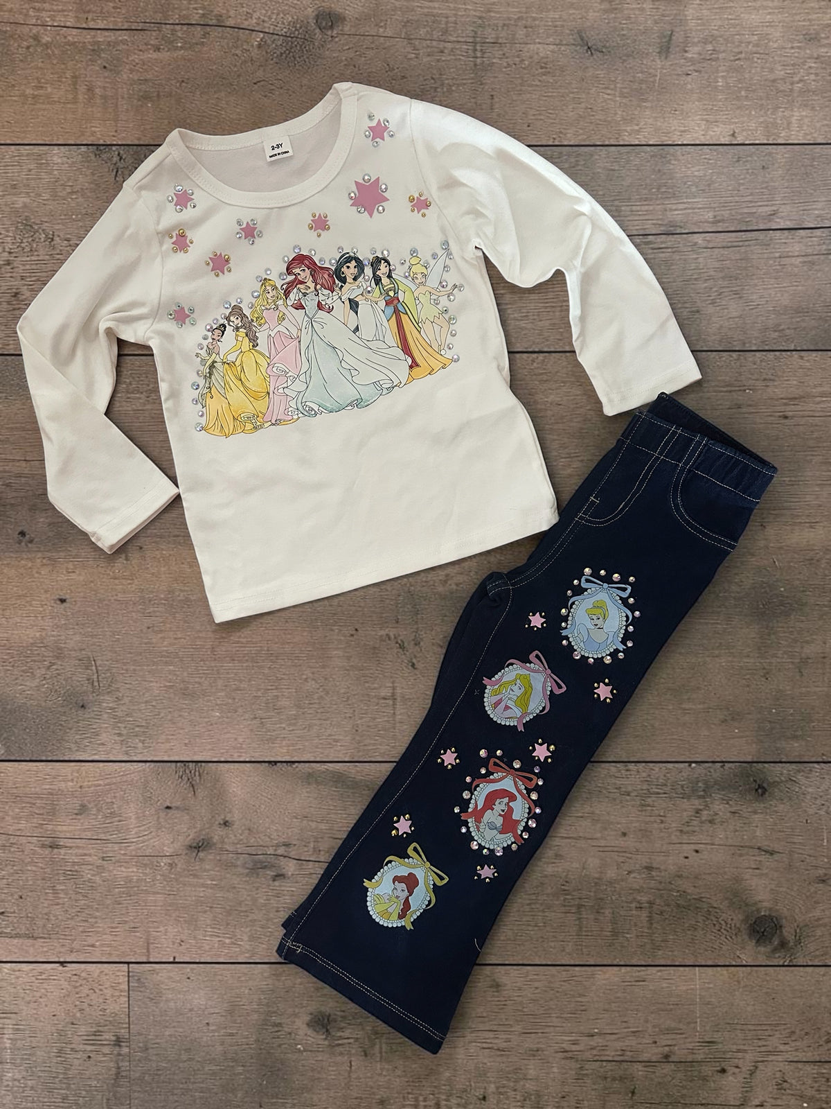2t princess jegging set