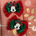 Xl pigtail set holiday Minnie Mouse