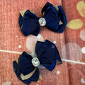 Navy pigtail set