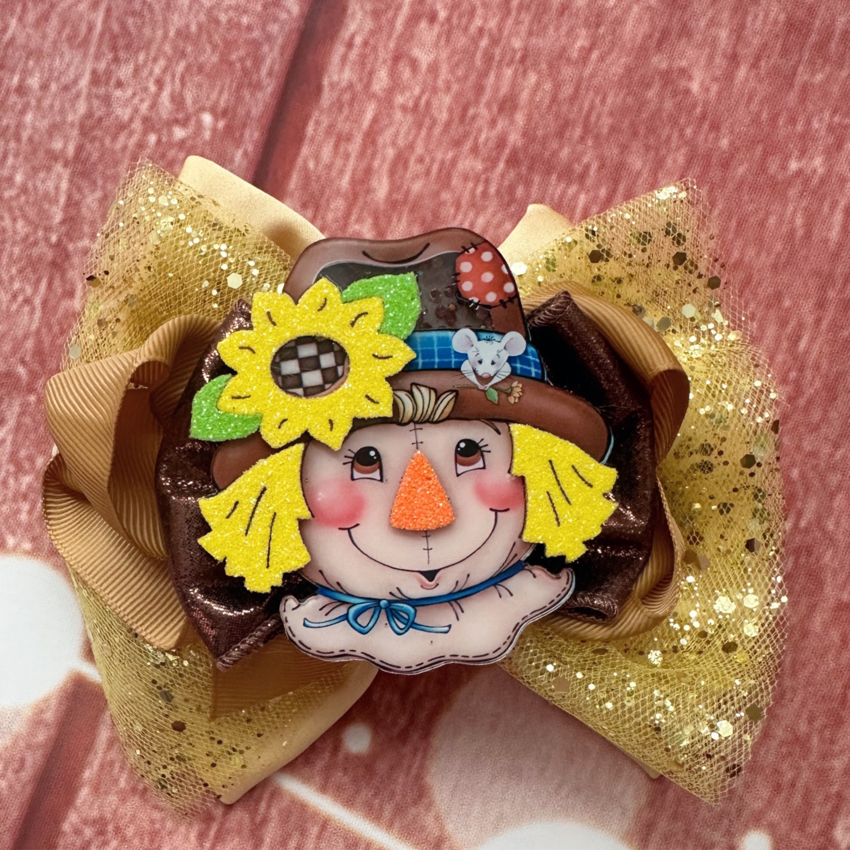Scarecrow hair bow