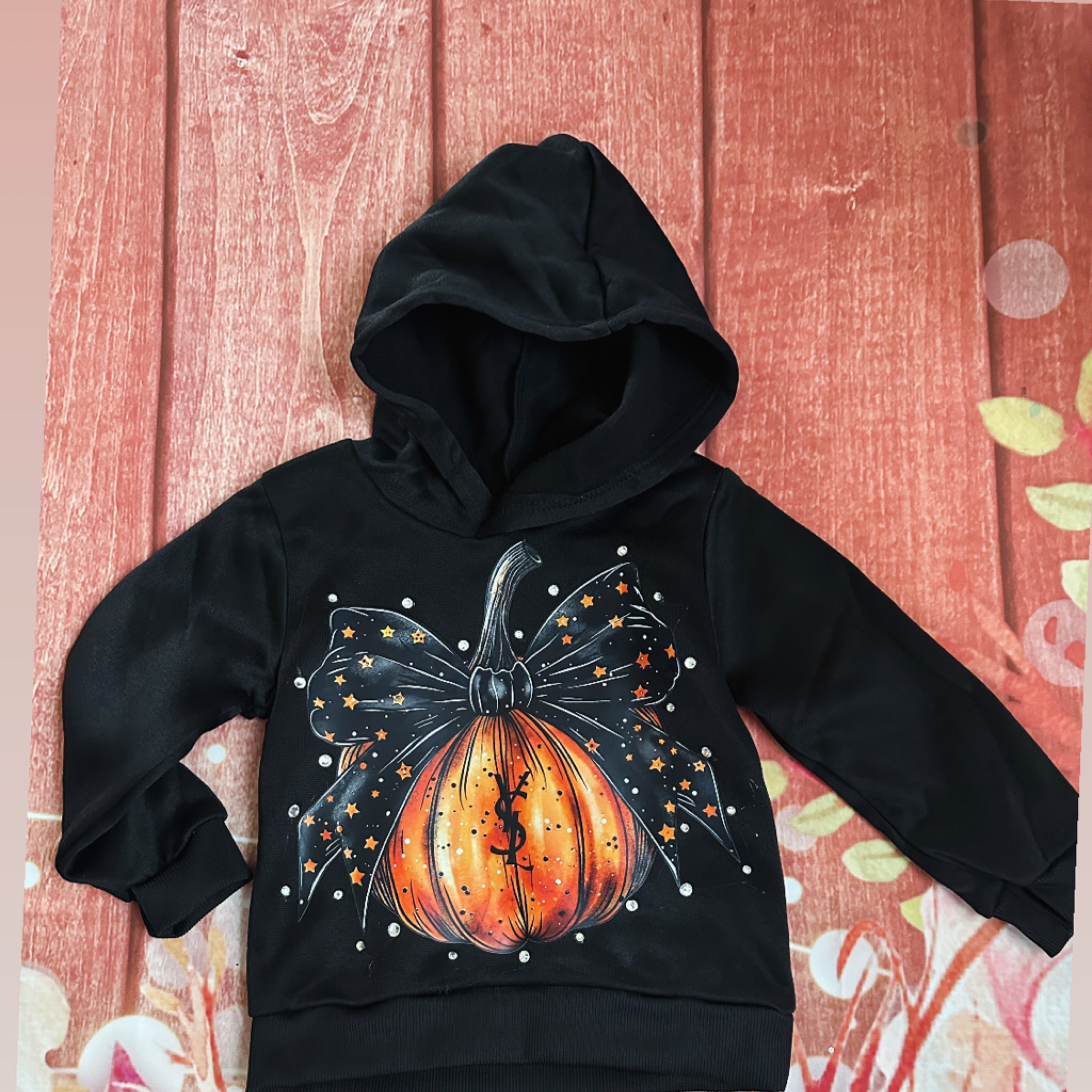 2/3 pumpkin Halloween hoodie