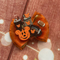 Autumn football fall hair bow