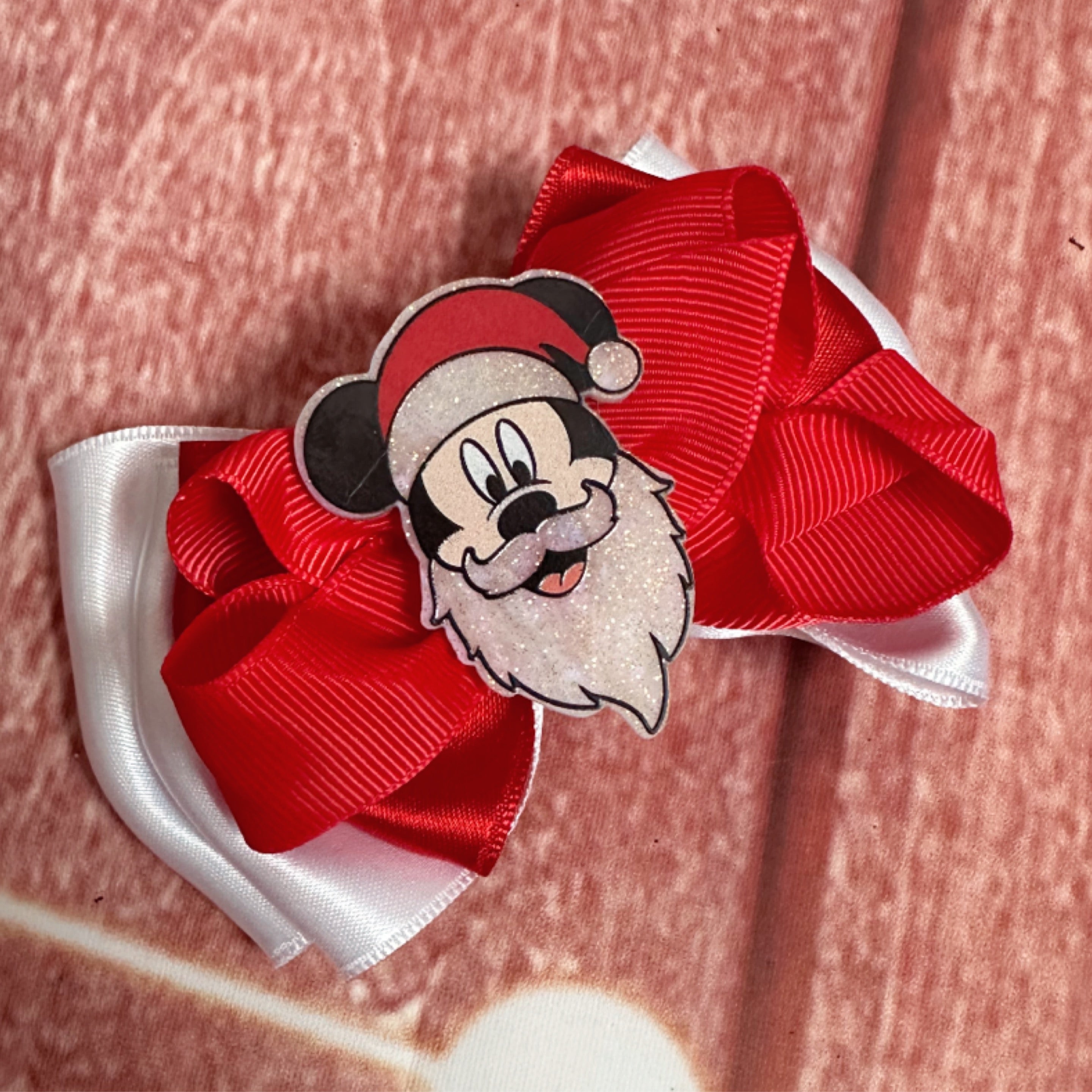 Piggy size clip Christmas Mickey