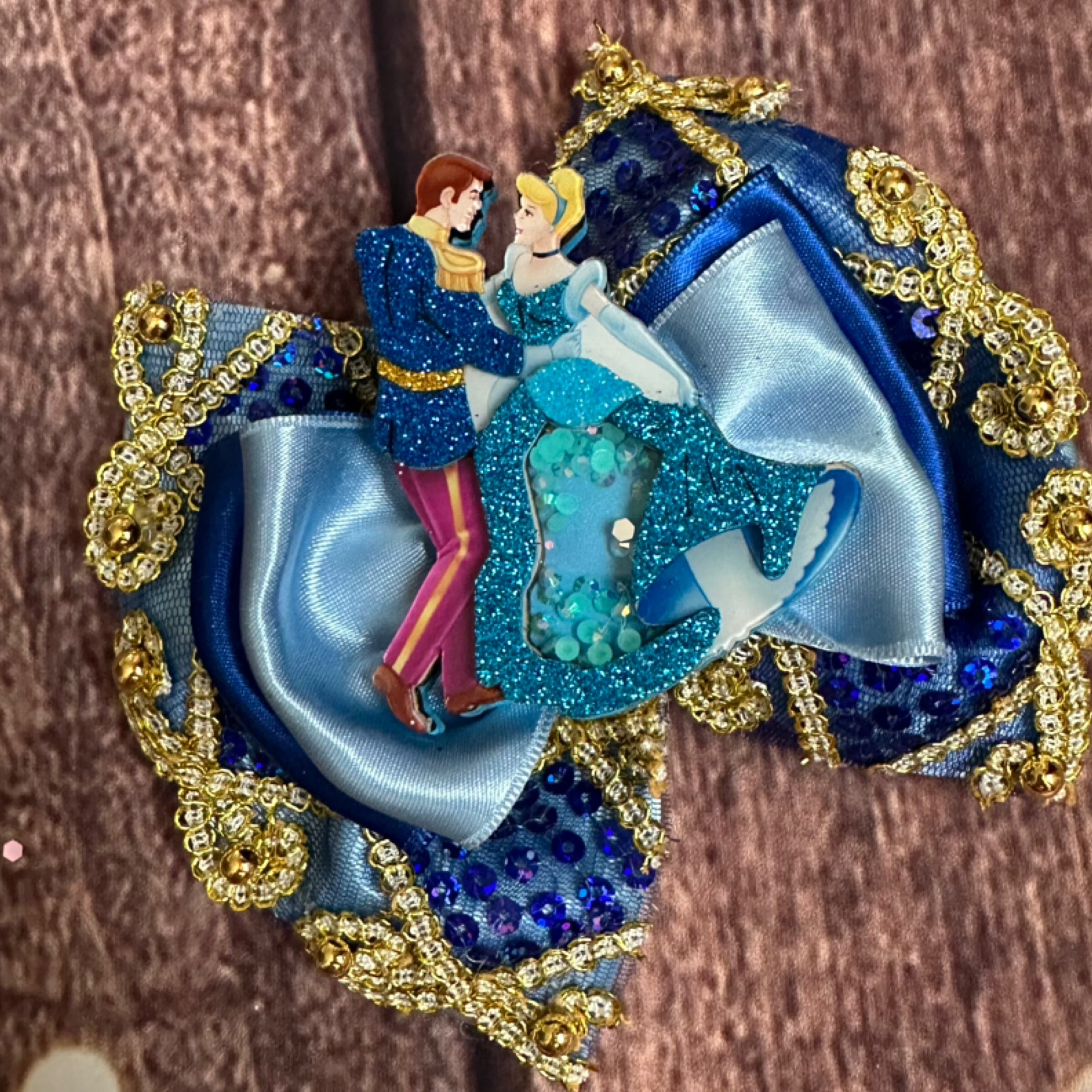Cinderella hair bow