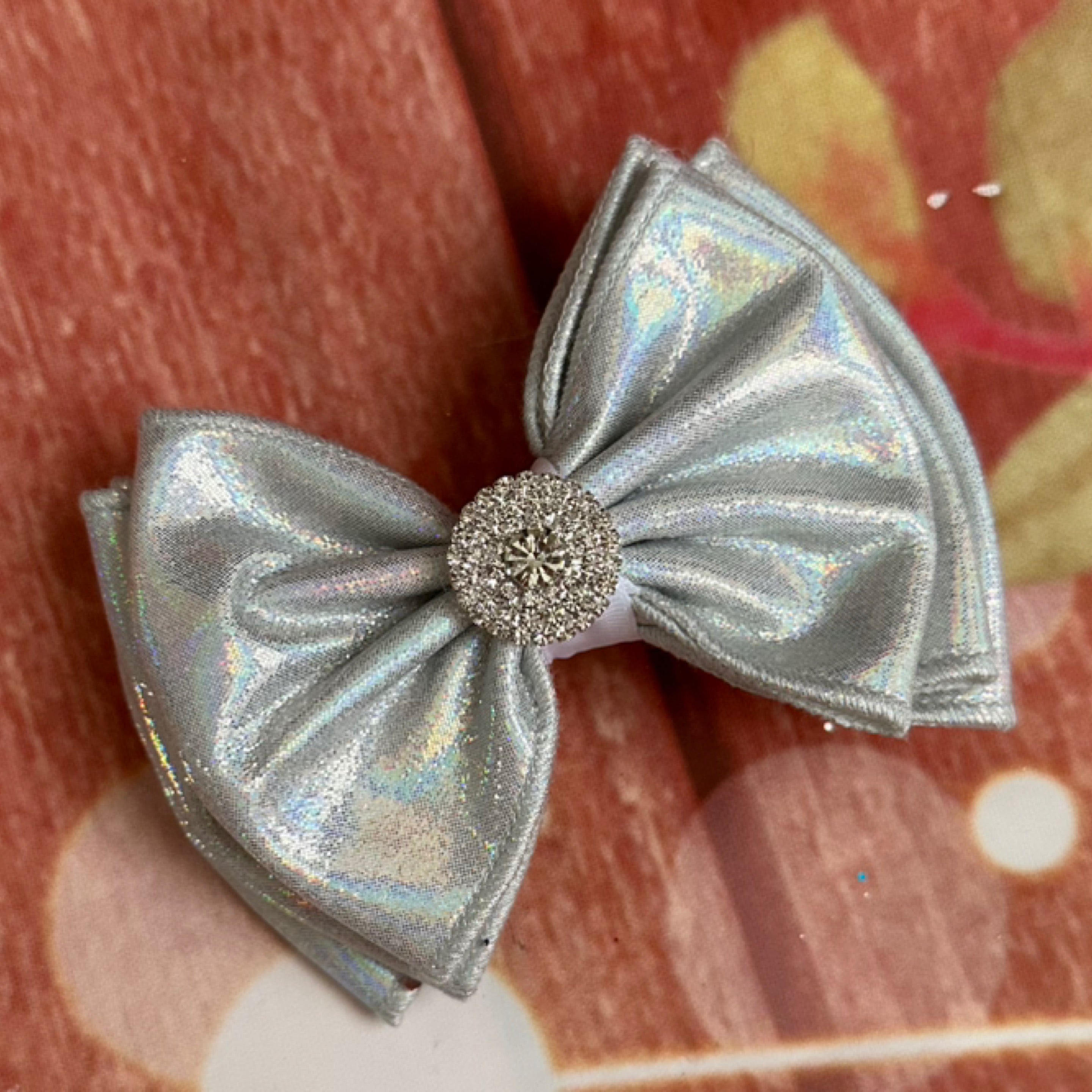 XL piggy size holographic hair clip