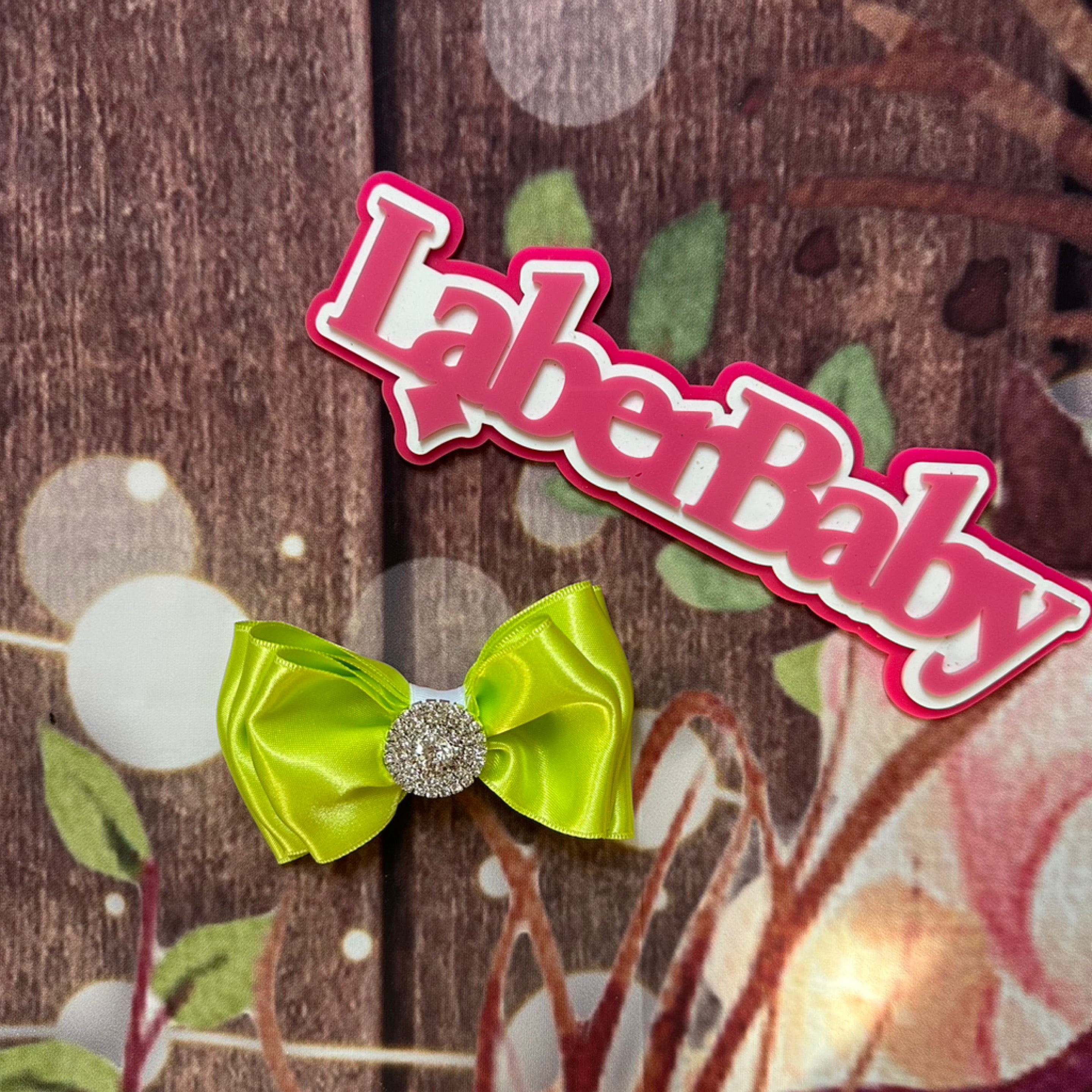 Neon green piggy clip