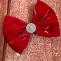 Patent leather red clip 5 inch