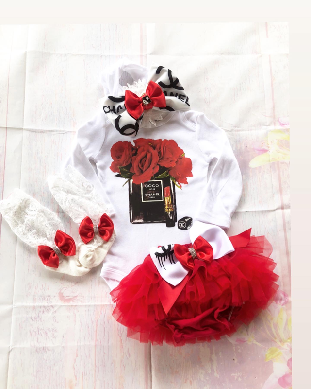 Red rose perfume bottle