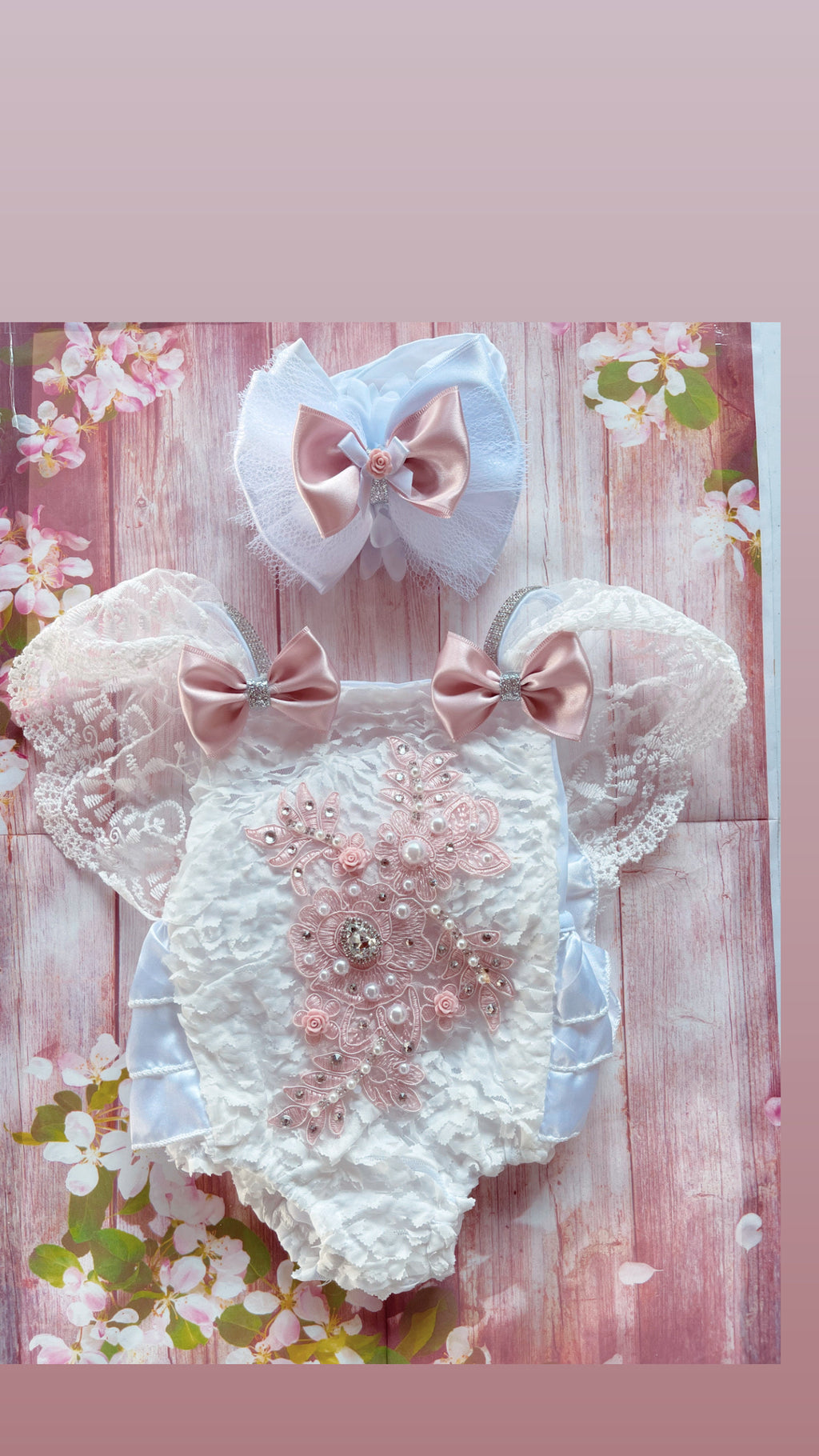 Dusty pink romper set